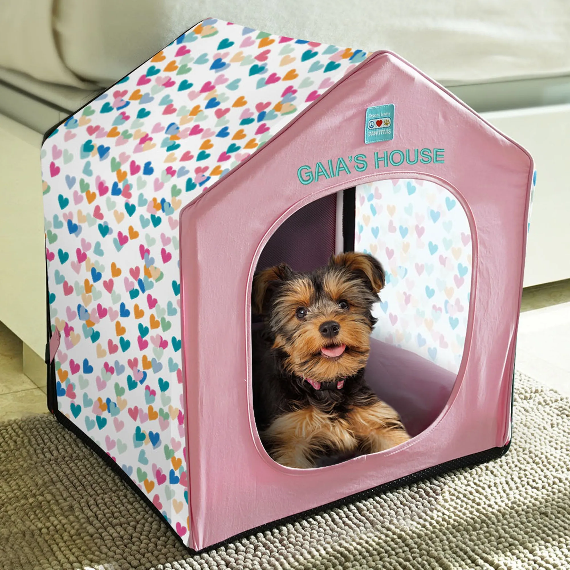 💤 Personalized Portable Dog Bed / Cat House   Removable Cushion Bed Included
