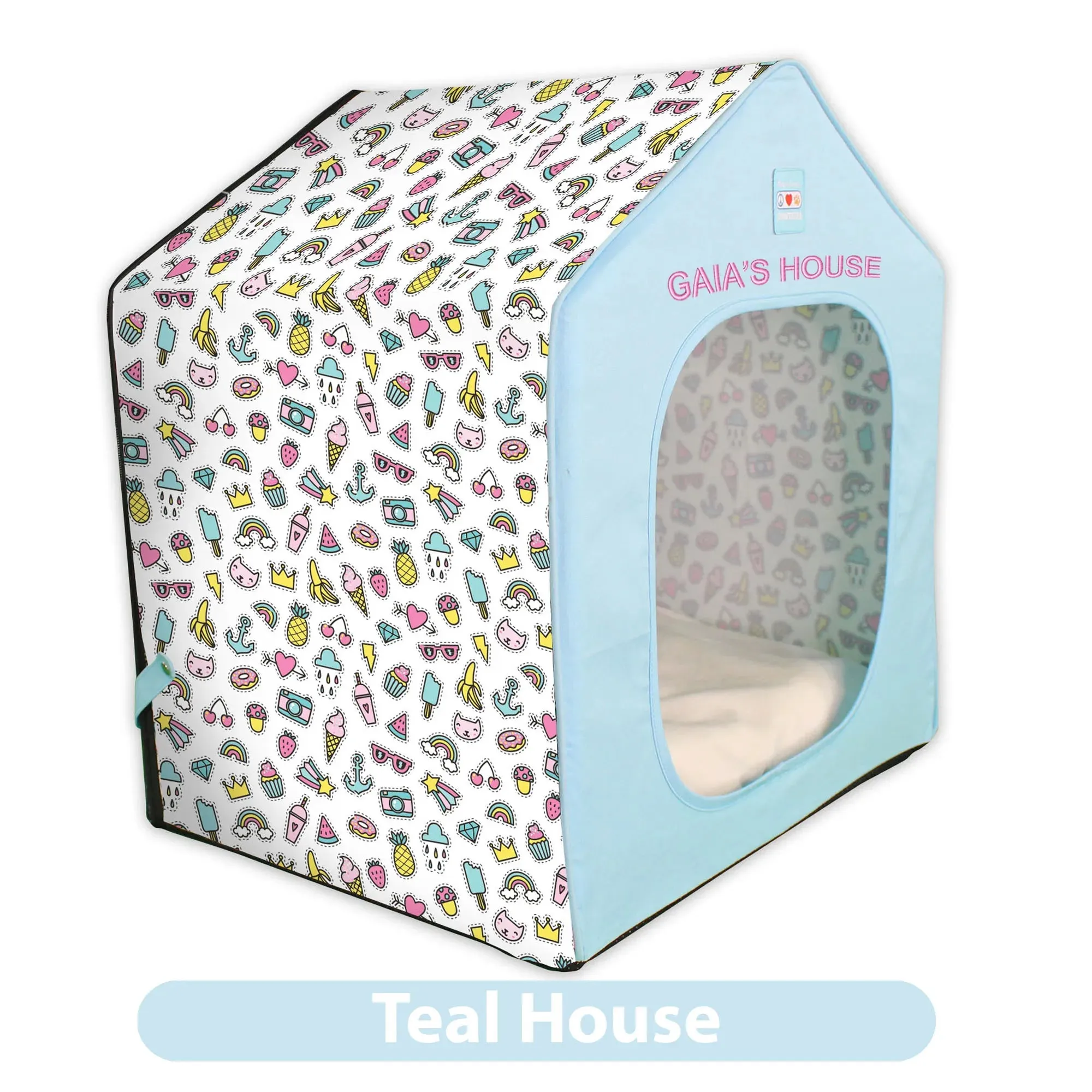 💤 Personalized Portable Dog Bed / Cat House   Removable Cushion Bed Included