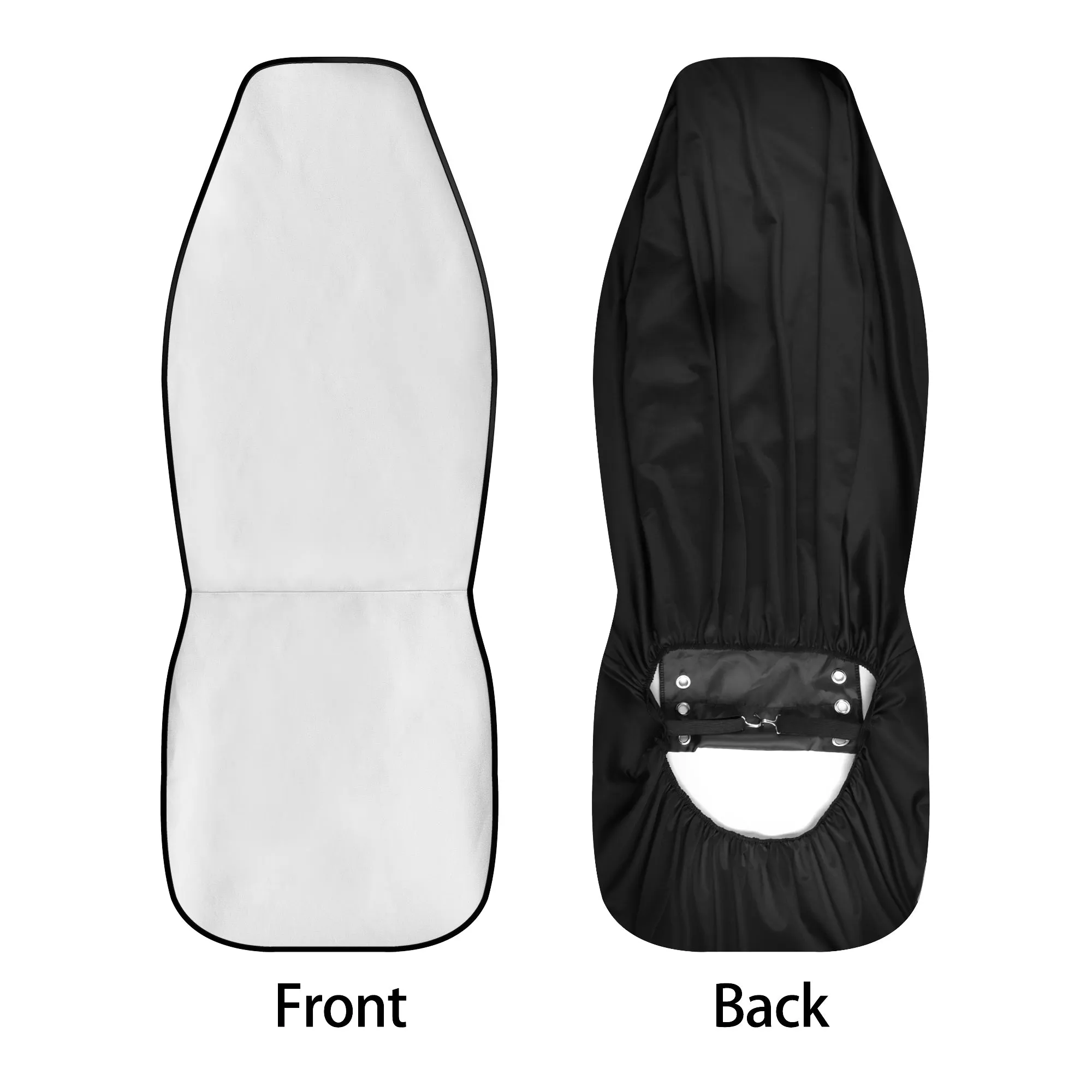 70s Retro Car Seat Covers (2 pcs), Brown Vintage Pattern Auto Front Seat Dog Pet Vehicle SUV Universal Protector Accessory Men Women