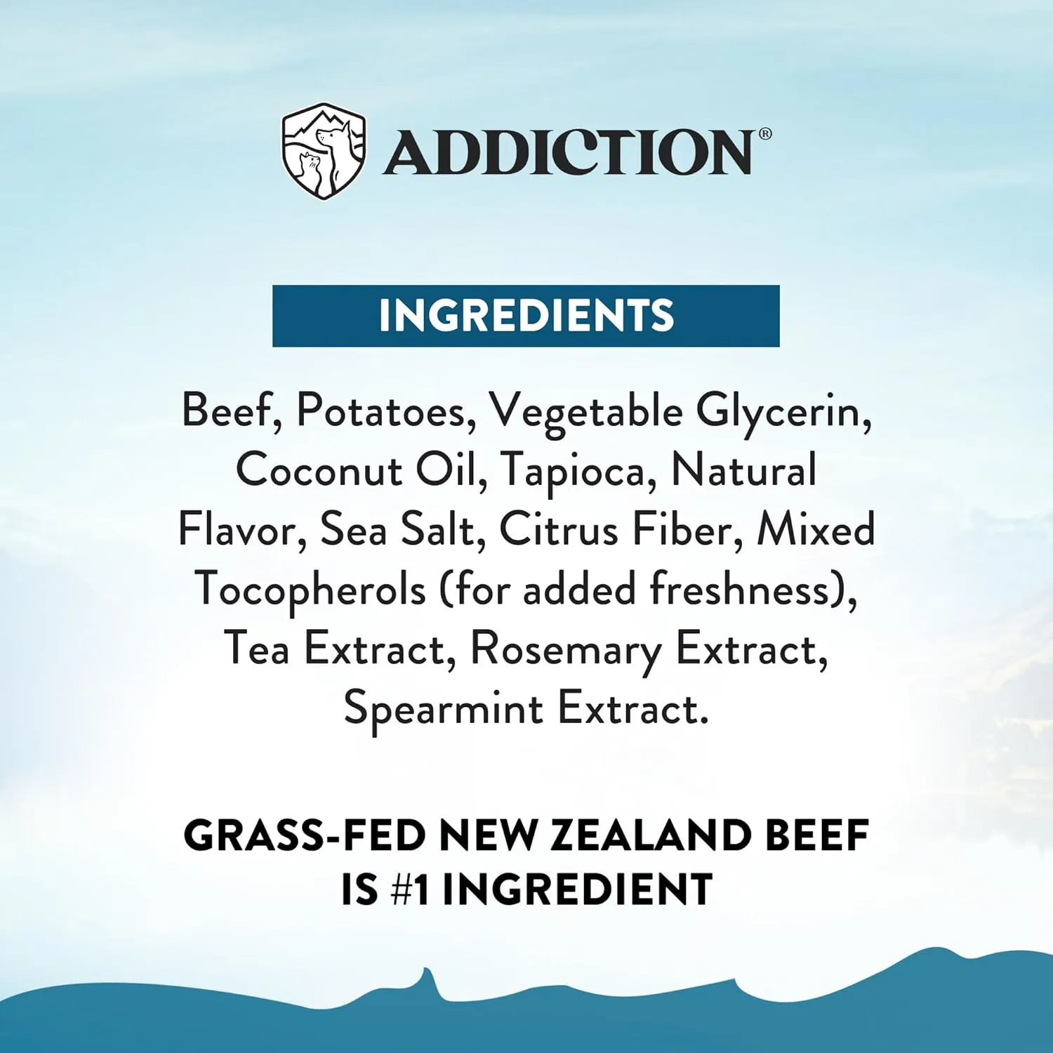 Addiction Meaty Bites - Hypoallergenic Dog Treats - Made in New Zealand - High Meat Content - Gluten and Grain-Free - Soft and Allergy Friendly Dog Treats (Beef, 4 Ounces - 3 Packs)