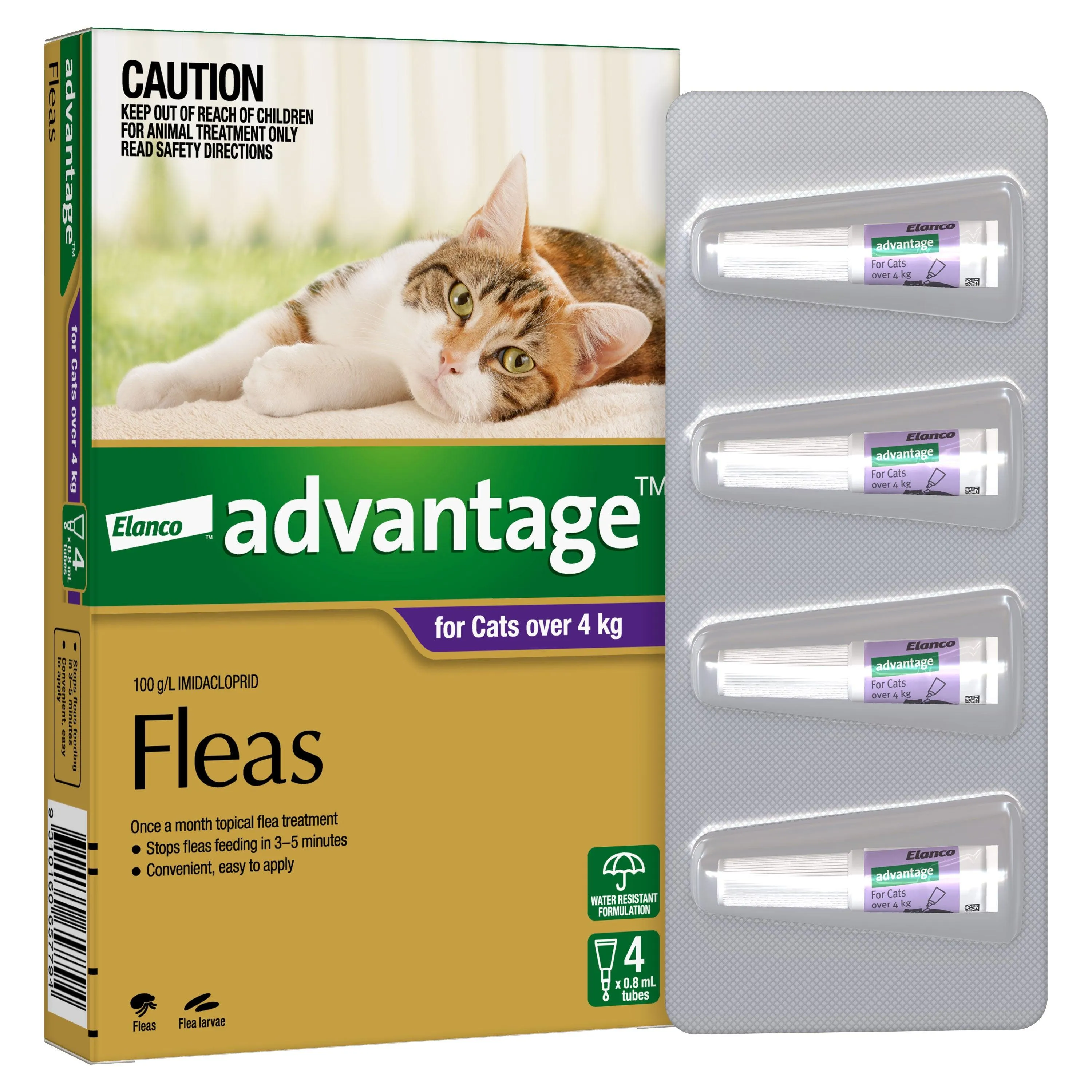 Advantage Flea Treatment >4kg Cat