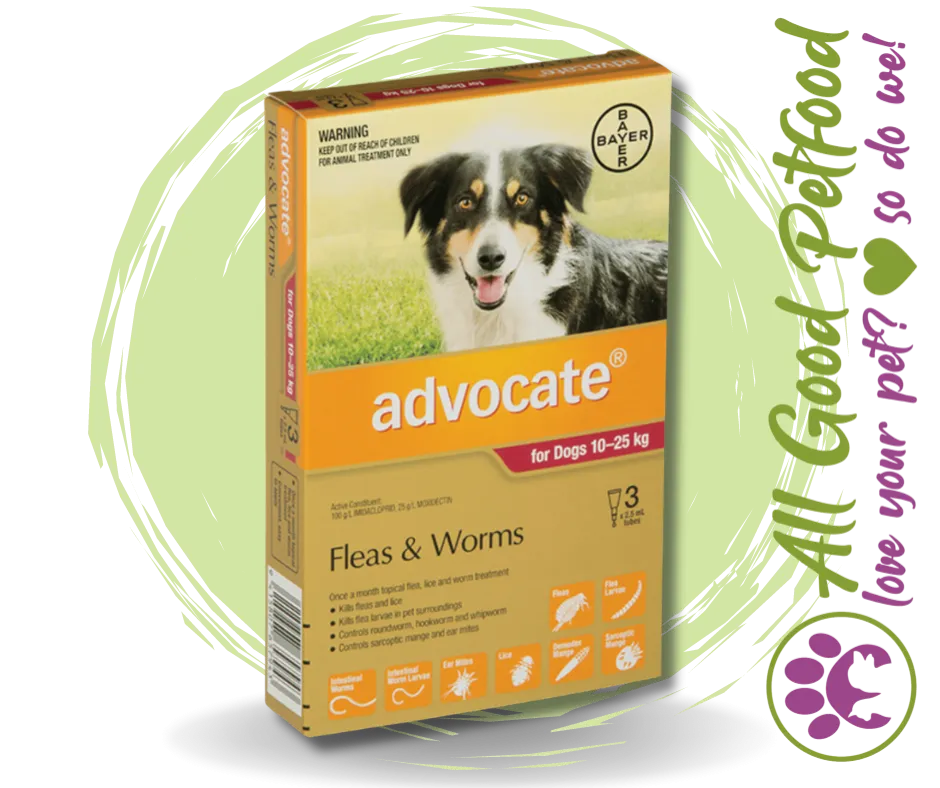 Advocate for Large Dogs 10kg - 25kg - 3 Pack