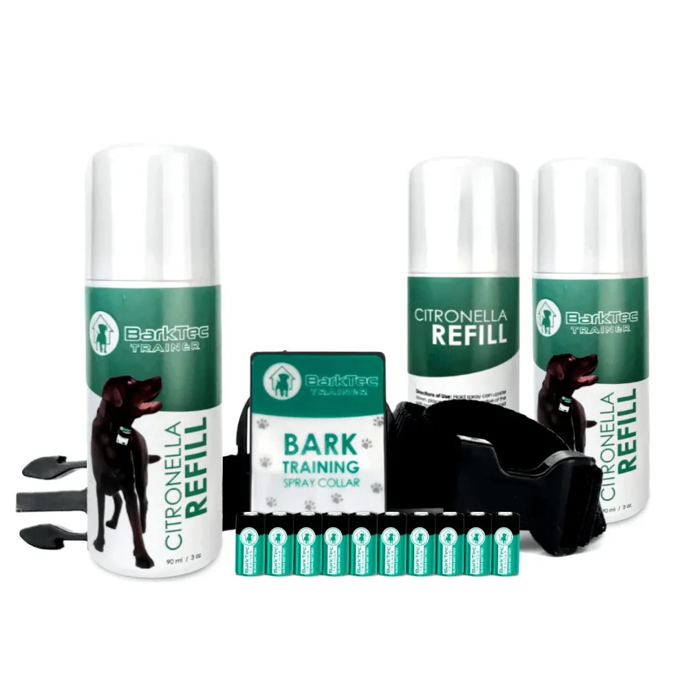 Barktec BT-100 Ultimate Bark Control Kit- Citronella Spray Collar