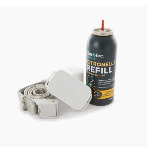 Barktec Rechargeable Citronella Spray Collar Bundle