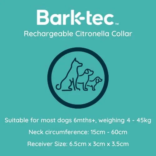 Barktec Rechargeable Citronella Spray Collar Bundle