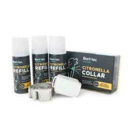 Barktec Rechargeable Citronella Spray Collar Bundle
