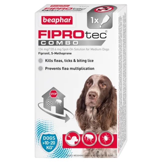 Beaphar FIPROtec® COMBO Flea, Flea Egg and Tick Treatment For Dogs