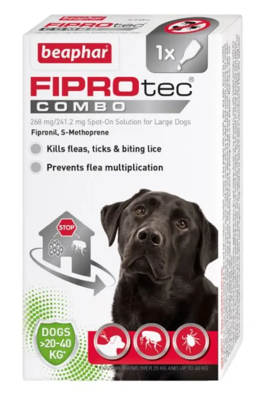 Beaphar FIPROtec® COMBO Flea, Flea Egg and Tick Treatment For Dogs
