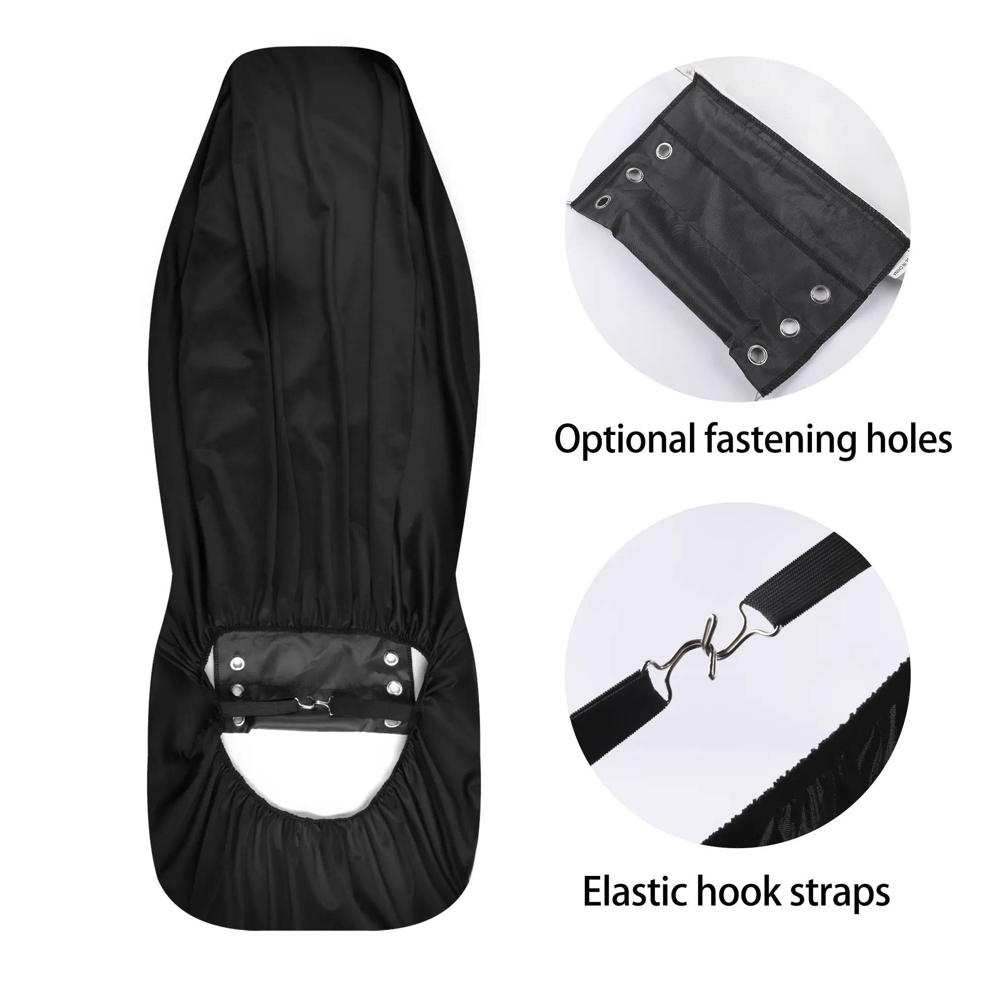 Black Leopard Front and Back Car Seat Covers Full Set (4 pcs), Animal Print Auto Dog Pet Vehicle SUV Universal Protector Accessory Men Women