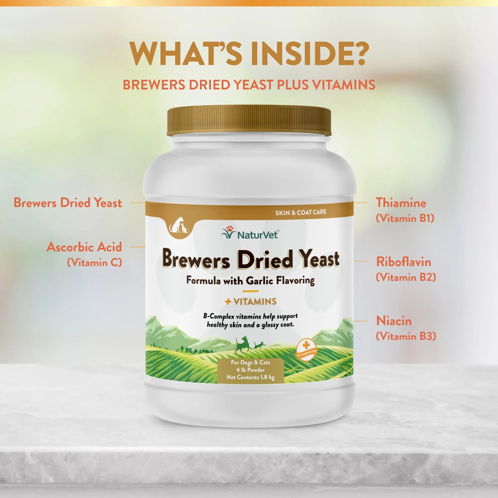 Brewers Dried Yeast With Garlic Powder