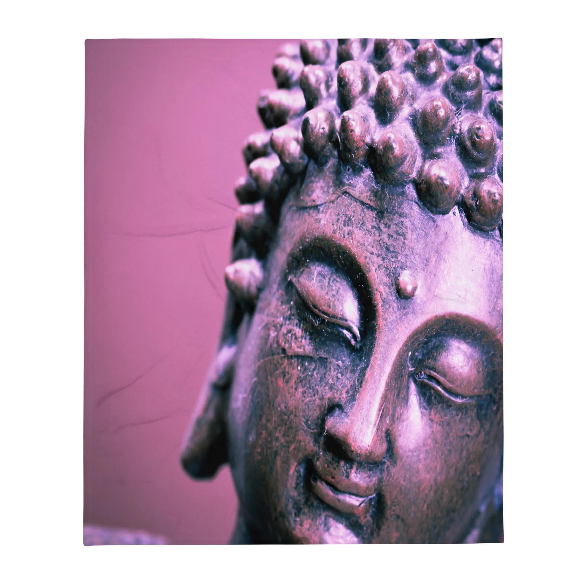 Buddha face printed blankets, lioness-love