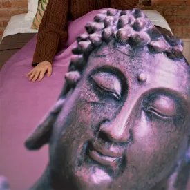 Buddha face printed blankets, lioness-love