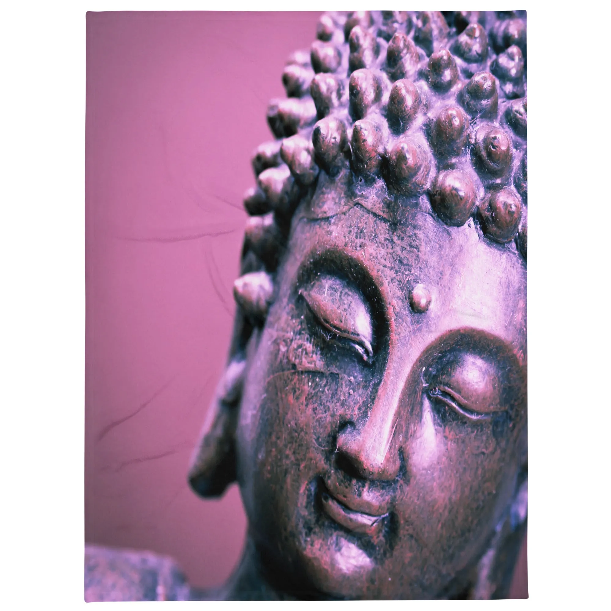 Buddha face printed blankets, lioness-love