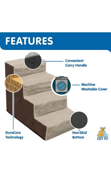 Cozy Pet Lightweight Pet Stairs for Dogs & Cats