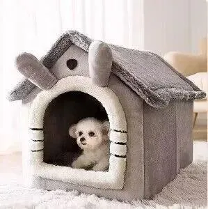 CozyHaven Indoor Warm Pet House with Soft Bed
