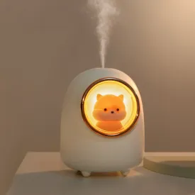 Cute Cartoon Space Capsule Portable Humidifier for Pets and Desktop Use