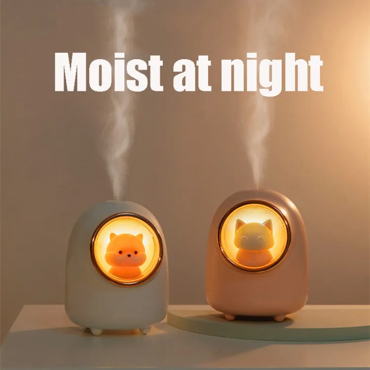 Cute Cartoon Space Capsule Portable Humidifier for Pets and Desktop Use