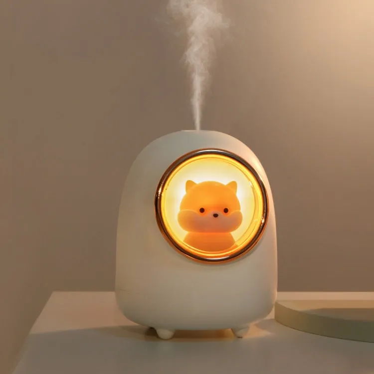 Cute Cartoon Space Capsule Portable Humidifier for Pets and Desktop Use