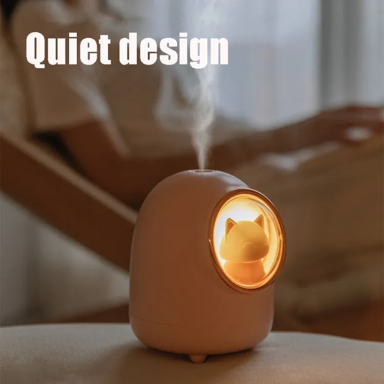 Cute Cartoon Space Capsule Portable Humidifier for Pets and Desktop Use