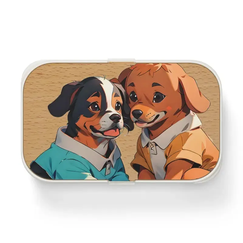 Cute Dogs Pla Bento Box for Busy Bees