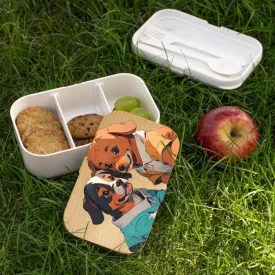 Cute Dogs Pla Bento Box for Busy Bees