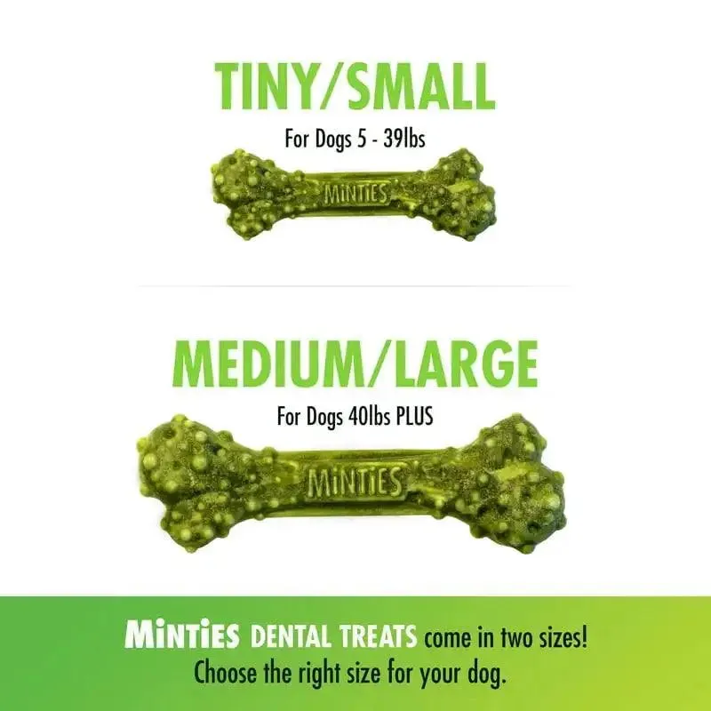 Dental Bone Treats - 20 Ct for Dogs 40  lbs