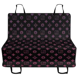 Dog Lover Motif Hammock Black   Ombre Dog Car Seat Cover