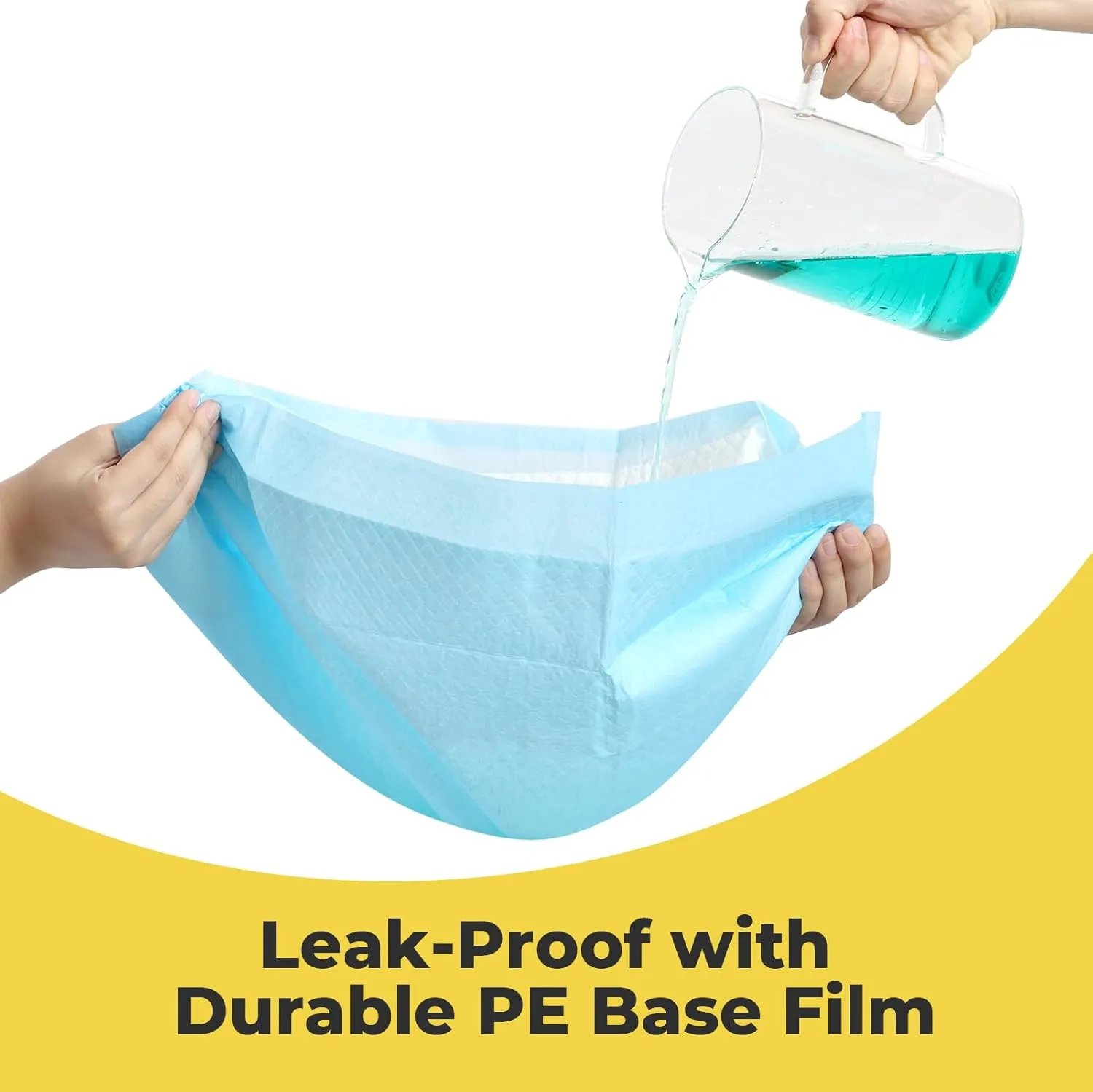 Dog Pee Pads: Super Absorbent & Leak-Proof Puppy Pads - Thicken Disposable Dog Training Pads Potty Pads for Dogs - Pee Pads for Doggie Cats Rabbits Quick Dry 24''x18'' Pack of 50