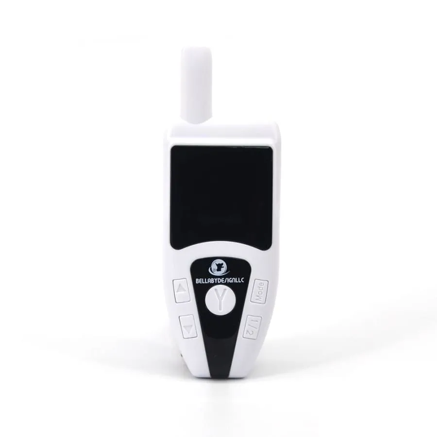 Dog Training Collar with remote Shock or No Shock color WHITE