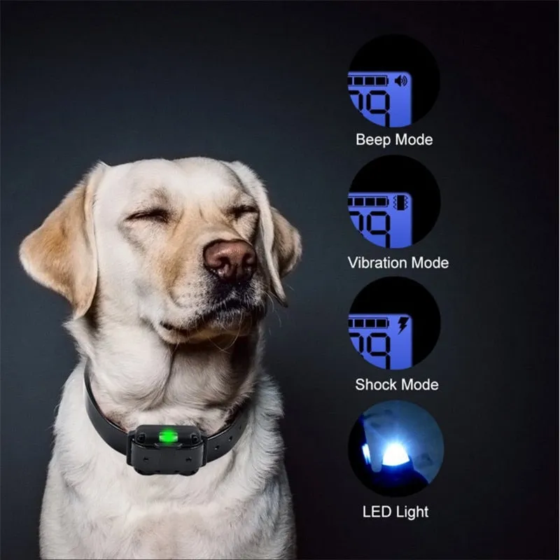 Electric Dog Training Collar Waterproof Rechargeable Remote Control Pet with LCD Display for All Size Bark-stop Collars 40% Off
