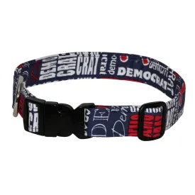 Elmo's Closet Democrat Dog Collar