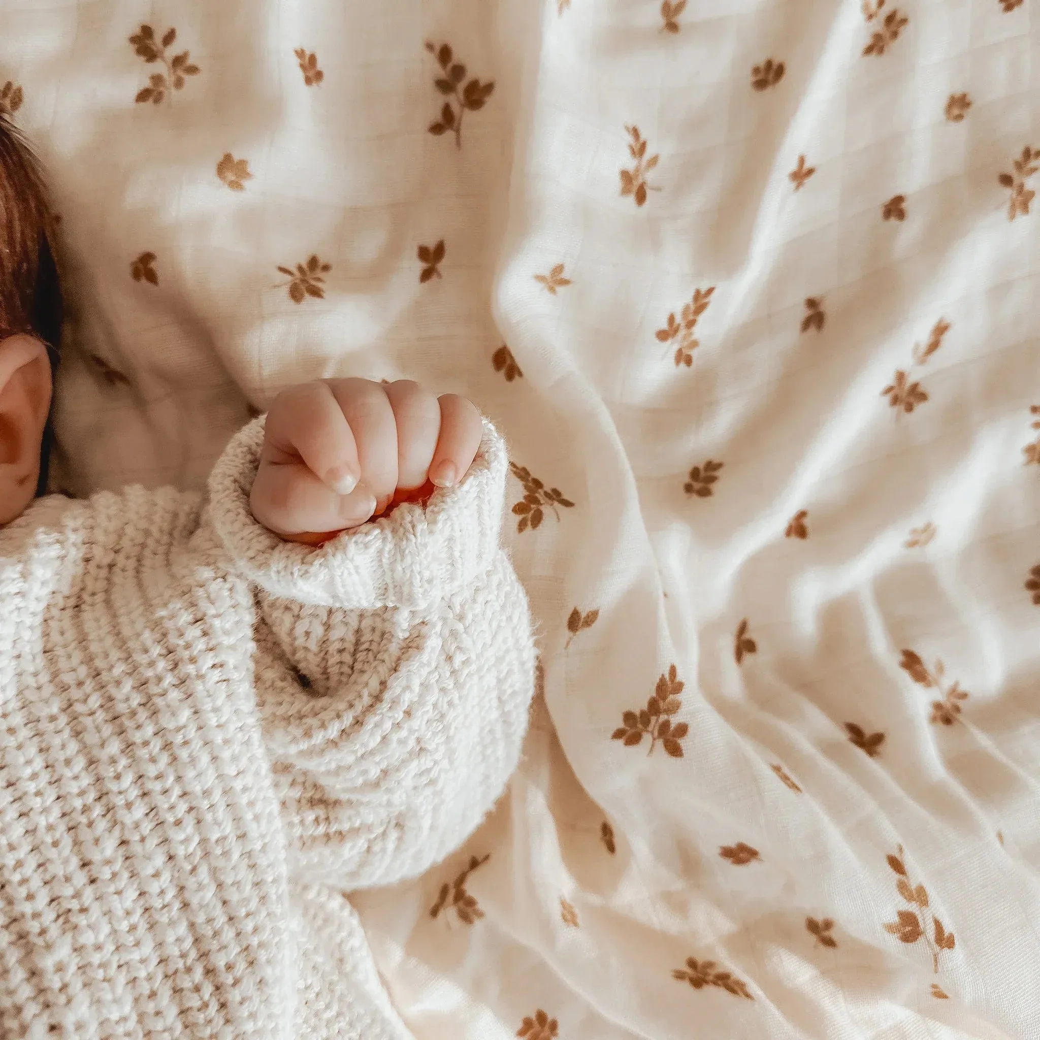 Fox & Fallow - Organic Muslin Wrap Swaddle (Birch)