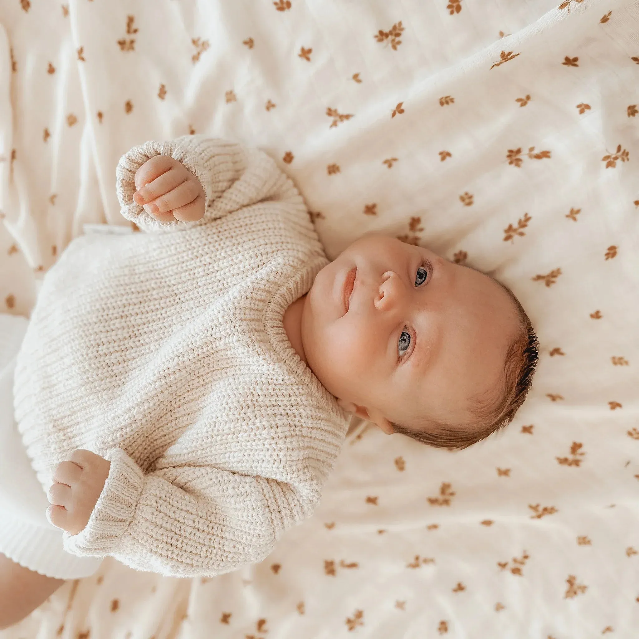 Fox & Fallow - Organic Muslin Wrap Swaddle (Birch)