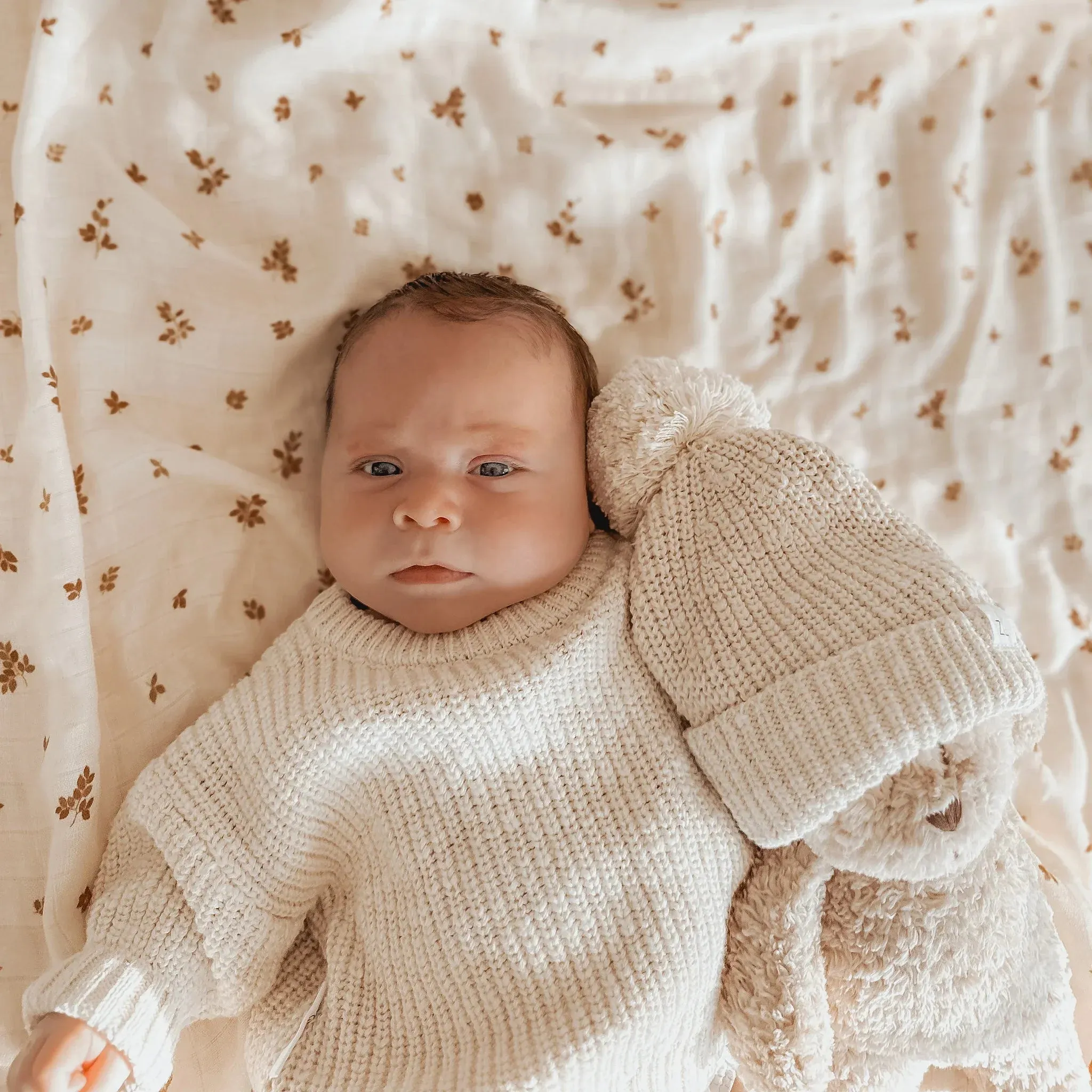 Fox & Fallow - Organic Muslin Wrap Swaddle (Birch)