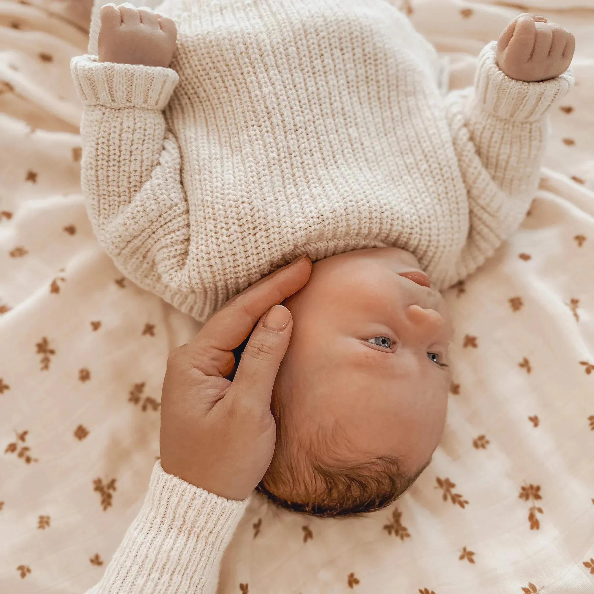 Fox & Fallow - Organic Muslin Wrap Swaddle (Birch)