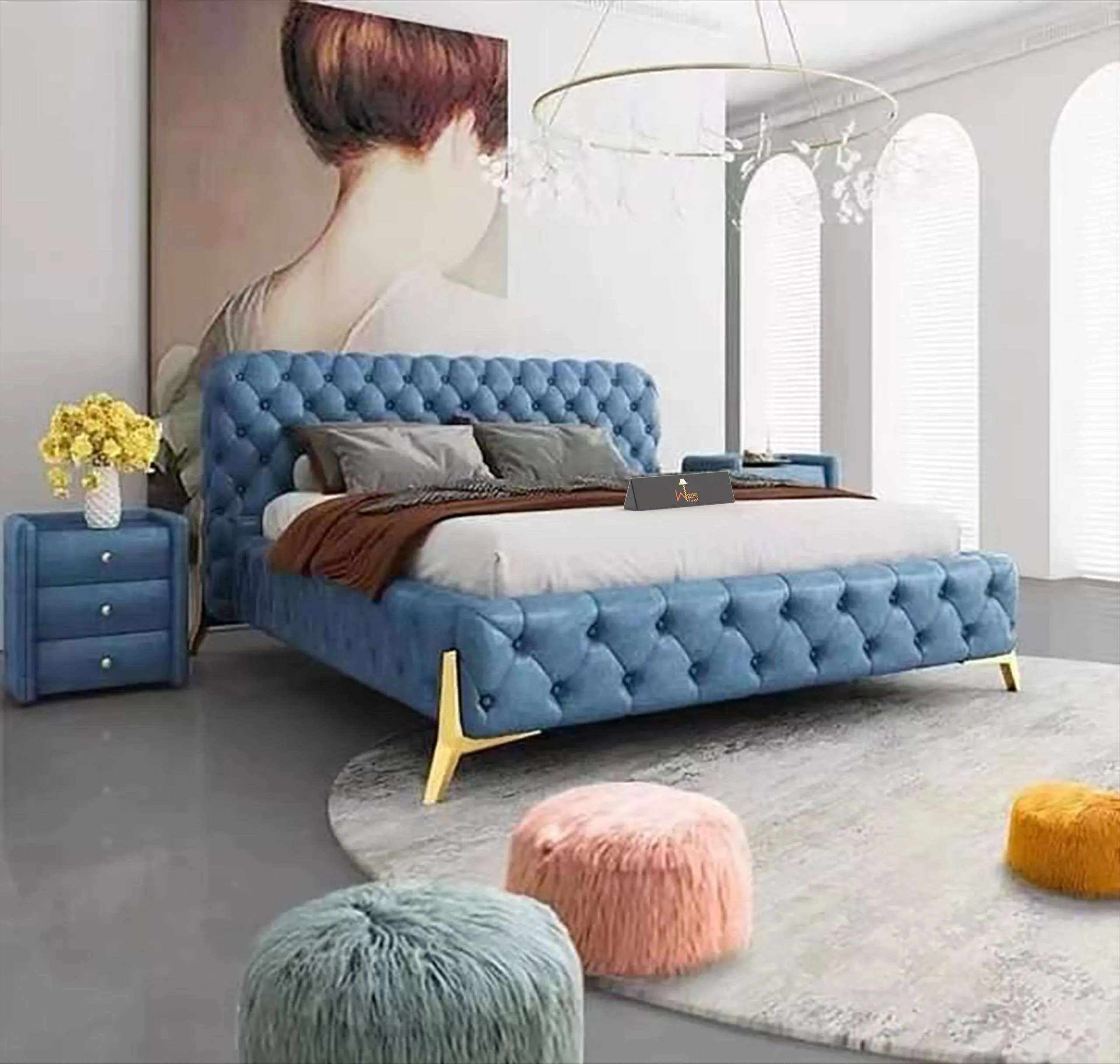 Greeley Plush Luxury Queen Size Bed For Bedroom