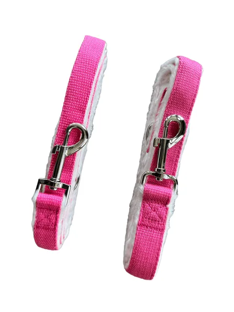 Hemp Dog Harness and Leash Set - Pink