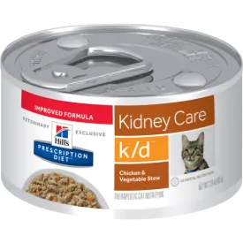 Hills Prescription Diet K/D Chicken & Vegetable Stew Wet Cat Food