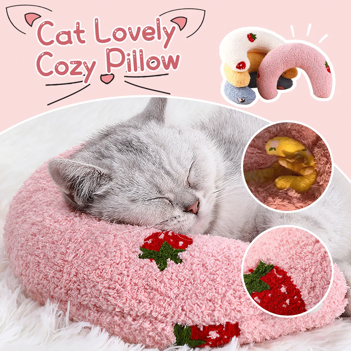 🔥Hot Sale 49% OFF🐱Premium Pet Calming Pillow💕Buy 2 Get Free Shipping