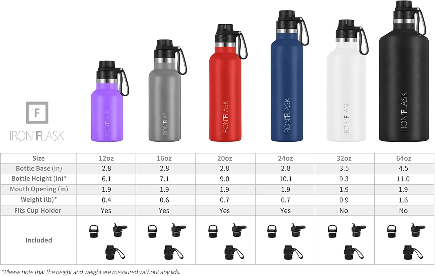 IRON FLASK Camping & Hiking Hydration Canteens - 3 Lids (Narrow Spout Lid) Leak Proof Vacuum Insulated Stainless Steel - Hot & Cold Double Walled Sports Water Bottle - Aurora, 24 Oz