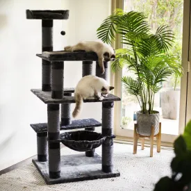 Kazoo Cat Scratch Post 5 Level Playground Charcoal 15494 * Store Pick Up Or Local Delivery Only *
