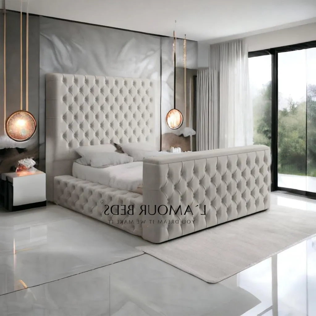 Luxury Platinum Chesterfield Tv Beds Argos
