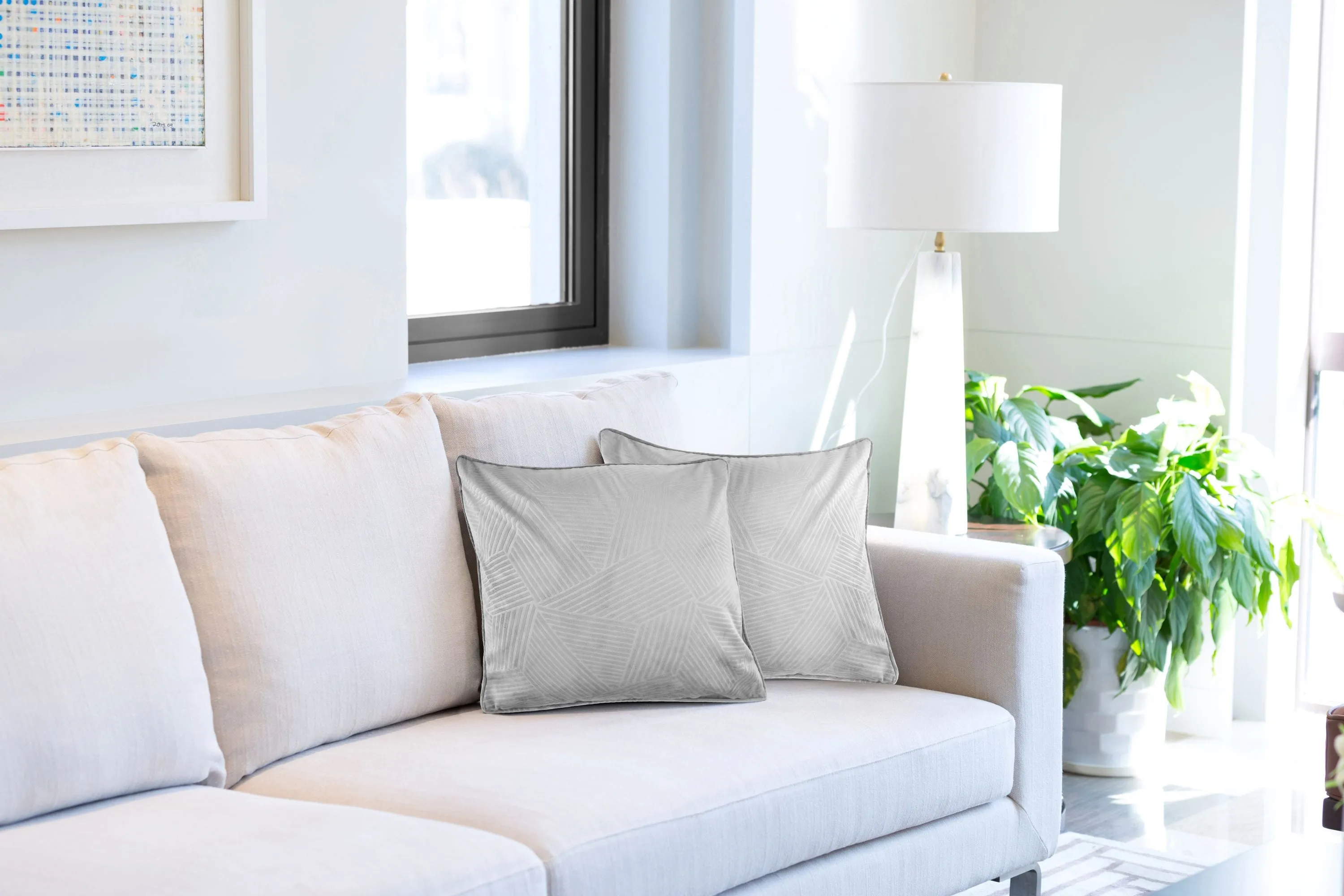 Midnight Cut Velvet Cushion