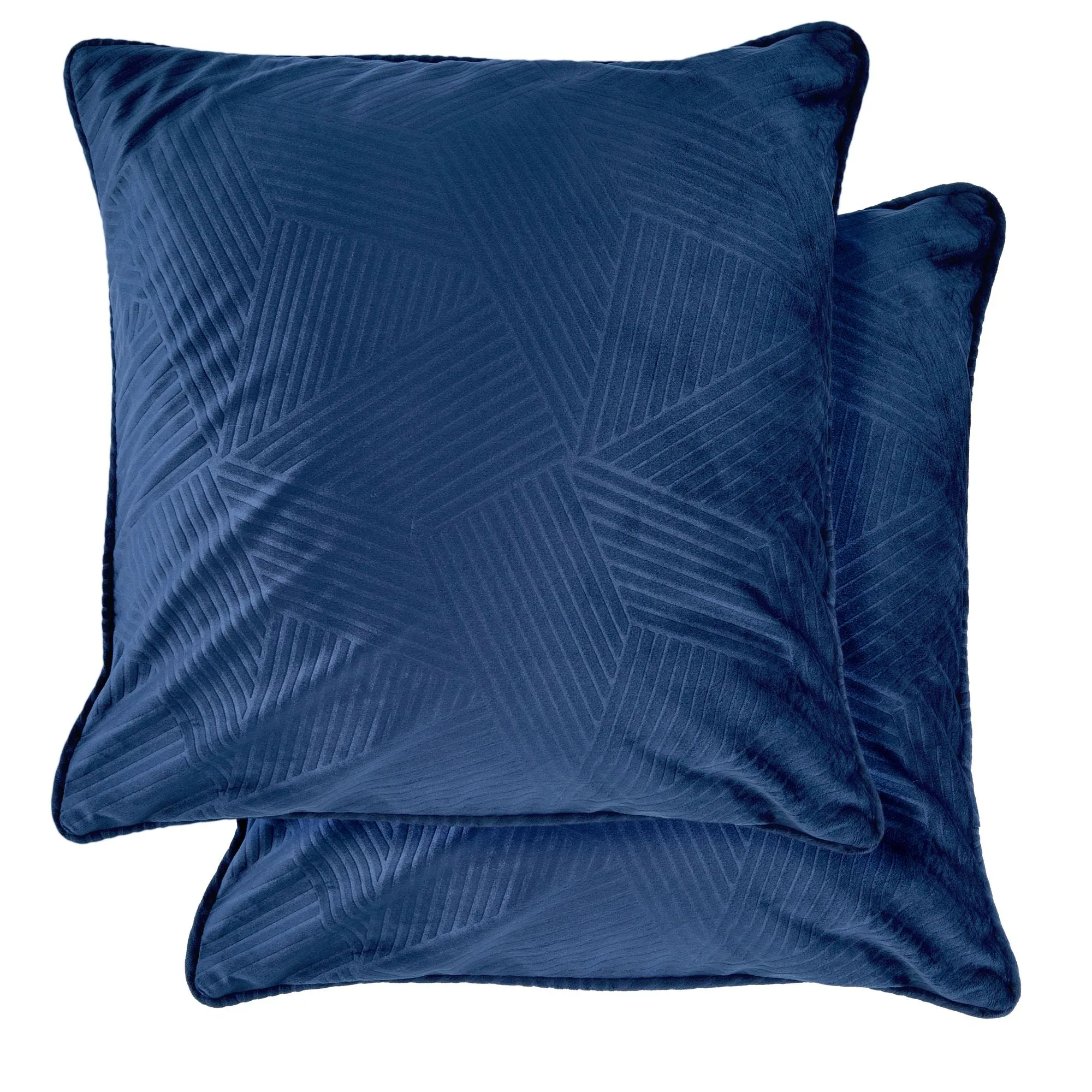Midnight Cut Velvet Cushion
