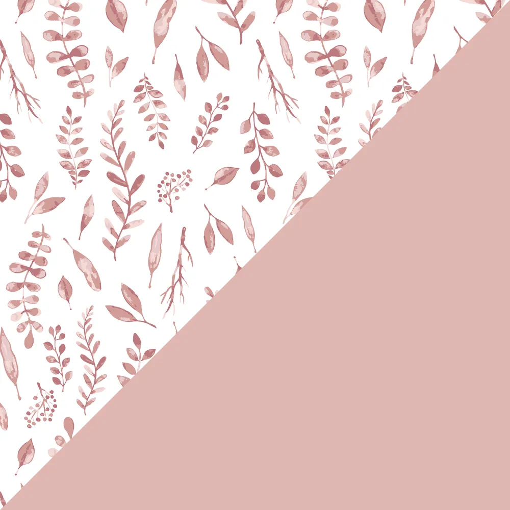 Muslin Swaddle Blanket Set Premium Cotton Pink Leaves   Cotton Candy