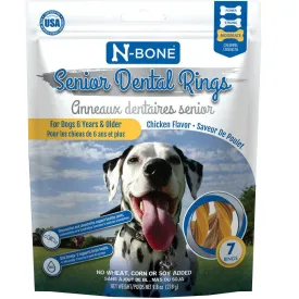 N-Bone Senior Dogs 6  & Over Dental Rings Chicken Flavor, 7 count