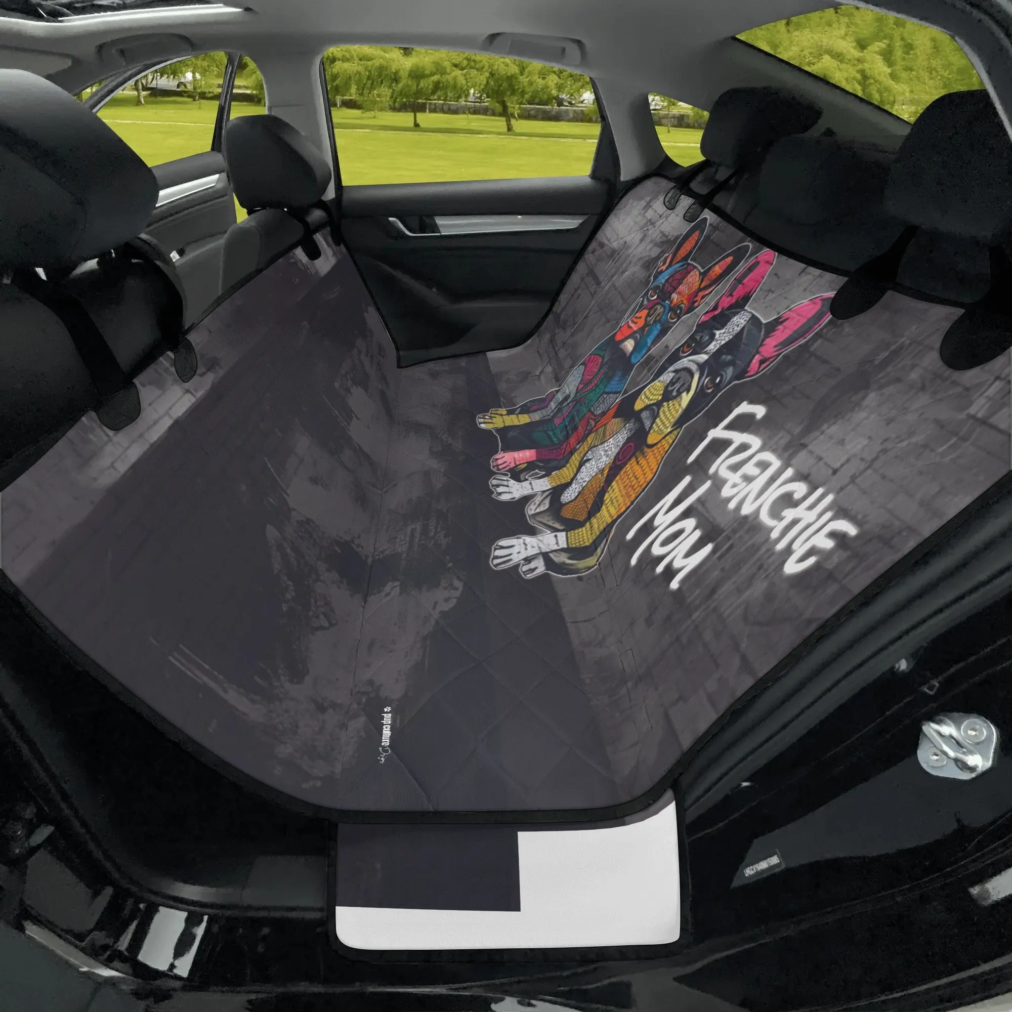 Original Frenchie Mom Graffiti Dog Art Hammock Dog Car Seat Cover