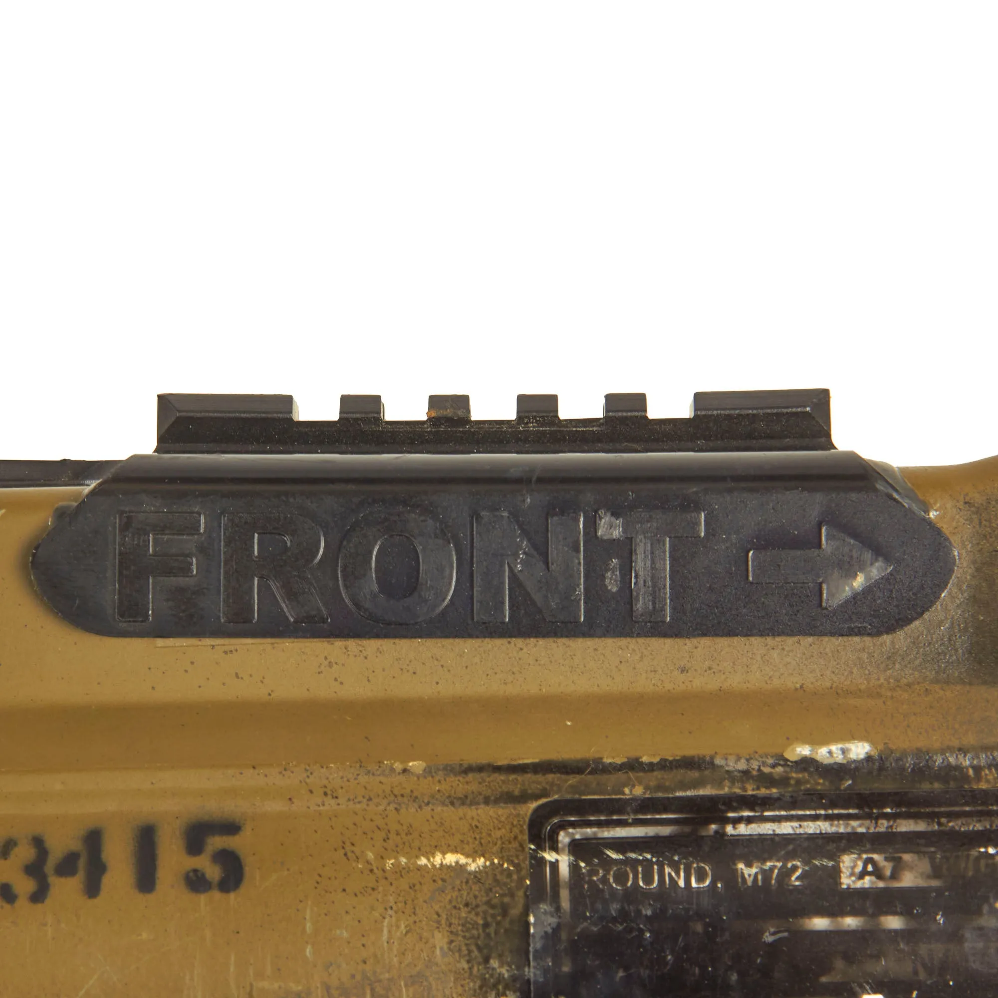 Original U.S. Global War on Terror INERT M72A7 Light Anti-Tank Weapon LAW Rocket Propelled Grenade Launcher With Picatinny Rail and Sling Assembly