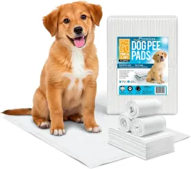 Paws & Claws Premium Dog Pee Pads, Medium 24"x24", 50 Count  6-Layer Leak-Proof, Holds 6 Cups, Super Absorbent, Odor Control, Quick Drying, Non-Slip for Puppies, Senior Dogs, House Training & Crates