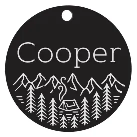 Personalized Dog Tag - Pet ID Tag, Dog Tag Custom, Dog Name Tag, Engraved Pet Tag, Stainless Steel. QR code link tag engrave.